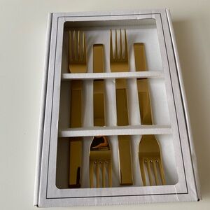 H&M Elegant Gold Fork Set NEW
